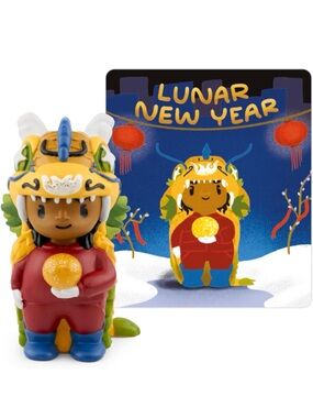 Lunar New Year Dragon Costume Figure - Yellow, Red & Blue